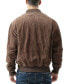 Фото #3 товара Men WWII Suede Leather Tanker Jacket - Big and Tall