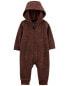 Фото #2 товара Baby Zip-Up Hooded Jumpsuit 9M