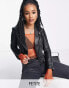 Фото #2 товара Barney's Originals Petite Belina real leather jacket