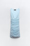 Фото #6 товара Короткое платье из полупрозрачной ткани с принтом ZARA