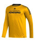 Фото #3 товара Men's Gold Pittsburgh Penguins AEROREADY® Long Sleeve T-shirt