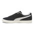 Фото #3 товара Puma Clyde Hairy Suede Lace Up Mens Black Sneakers Casual Shoes 39311502