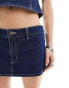 Фото #3 товара Lioness lowrise denim mini skirt co-ord in indigo wash