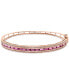 ფოტო #1 პროდუქტის EFFY® Pink Tourmaline (1-3/8 ct. t.w.), Ruby (3/8 ct. t.w.) & Diamond ( 1/2 ct. t.w.) Bangle Bracelet in 14k Rose Gold