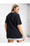 Фото #4 товара Sportswear Air Graphic Boyfriend Short-Sleeve Oversize Siyah Kadın T-shirt