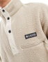 Columbia Helvetia half snap fleece in fossil