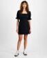 ფოტო #1 პროდუქტის Puff-Sleeve Mini Dress