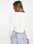 Фото #3 товара ASOS DESIGN jumper with embellished chain in cream