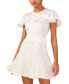 ფოტო #3 პროდუქტის Women's Ruffled Flutter-Sleeve Fit & Flare Dress