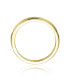 ფოტო #4 პროდუქტის RA 14K Gold Plated Clear Cubic Zirconia paved Band Ring