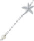 ფოტო #3 პროდუქტის Cultured Freshwater Pearl (4mm) & Starfish Ankle Bracelet in 18k Gold-Plated Sterling Silver, Created for Macy's