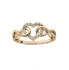 Romantic gold-plated ring with zircons PO/SR03861A 54 mm - фото #1