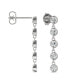 ფოტო #4 პროდუქტის Moissanite Bezel Drop Earrings 1 ct. t.w. Diamond Equivalent in 14k White Gold