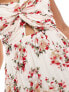 & Other Stories midaxi bustier dress with keyhole twist front detail in floral print