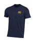 Фото #3 товара Men's Navy Notre Dame Fighting Irish Domer 2-Hit T-shirt