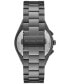 ფოტო #2 პროდუქტის Men's Lennox Quartz Chronograph Gunmetal-Tone Stainless Steel Watch 40mm