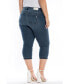 ფოტო #3 პროდუქტის Plus Size Mid Rise Crop Jeans