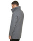 Men's Urban Walker Coat with Detachable Faux Rabbit Fur at Interior Collar