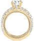 ფოტო #3 პროდუქტის Certified Lab Grown Diamond 3 Pc. Bridal Set (5 ct. t.w.) in 14k Gold