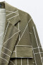 Geometric print blazer
