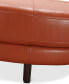 Фото #9 товара Myia Tufted Leather Oval Ottoman, Created for Macy's