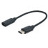 Фото #1 товара M-CAB 7003616 - 0.15 m - USB C - Micro-USB B - USB 2.0 - Male/Female - Black