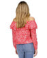 Women's Animal-Print Off-The-Shoulder Top