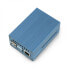 Фото #1 товара Case for Raspberry Pi 4B with fan - metal - blue