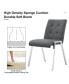 Фото #5 товара Стол обеденный прямоугольный Simplie Fun со стеклянной столешницей и 4 серыми стульями
