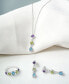 Фото #5 товара Macy's multi-Gemstone (1 ct. t.w.) 18" Lariat Necklace in Sterling Silver