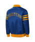 ფოტო #4 პროდუქტის Men's Royal Milwaukee Brewers The Captain III Full-Zip Varsity Jacket