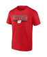 Фото #3 товара Men's Red Wisconsin Badgers Big and Tall Team T-shirt