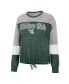 ფოტო #2 პროდუქტის Women's Green Michigan State Spartans Joanna Tie Front Long Sleeve T-shirt