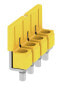 Фото #2 товара Weidmüller WQV 6/4 - Cross-connector - 50 pc(s) - Polyamide - Yellow - -60 - 130 °C - V0