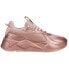 Фото #1 товара Puma RsX Golden Wave Metallic Lace Up Womens Pink Sneakers Casual Shoes 3905340