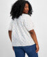 ფოტო #4 პროდუქტის Plus Size Embroidered Blouse, Created for Macy's