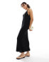 Фото #2 товара New Look crochet maxi beach dress in black crochet