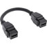 Фото #1 товара InLine HDMI 2x Keystone cable 4K/60Hz - HDMI A female/female - black - 0.2m