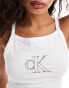 Фото #2 товара Calvin Klein Jeans outline logo vest in white