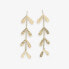 ფოტო #1 პროდუქტის Autumn falling weeping willow dangle earrings brass