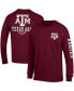 Фото #2 товара Men's Maroon Texas A&M Aggies Team Stack Long Sleeve T-shirt