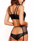 Фото #2 товара Women's Fleur Metallic Bra and Panty with Removable Garter Lingerie Set, 2 Piece