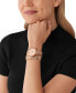 ფოტო #4 პროდუქტის Women's Runway Chronograph Rose Gold-Tone Stainless Steel Double Wrap Bracelet Watch 34mm