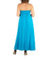 Фото #2 товара Plus Size Strapless Maxi Dress