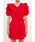 Фото #1 товара Women's Smocked Ruffled Mini Dress