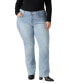 ფოტო #1 პროდუქტის Plus Size Vintage Classic High-Rise Bootcut Jeans