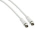 Фото #1 товара InLine SAT Cable 2x shielded ultra low loss 2x F-male >75dB white 1m