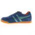 Фото #5 товара Gola Harrier Suede CMA192 Mens Blue Suede Lace Up Lifestyle Sneakers Shoes
