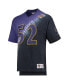 Фото #3 товара Men's Ray Lewis Purple, Black Baltimore Ravens Retired Player Name and Number Diagonal Tie-Dye V-Neck T-shirt