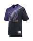 Men's Ray Lewis Purple, Black Baltimore Ravens Retired Player Name and Number Diagonal Tie-Dye V-Neck T-shirt